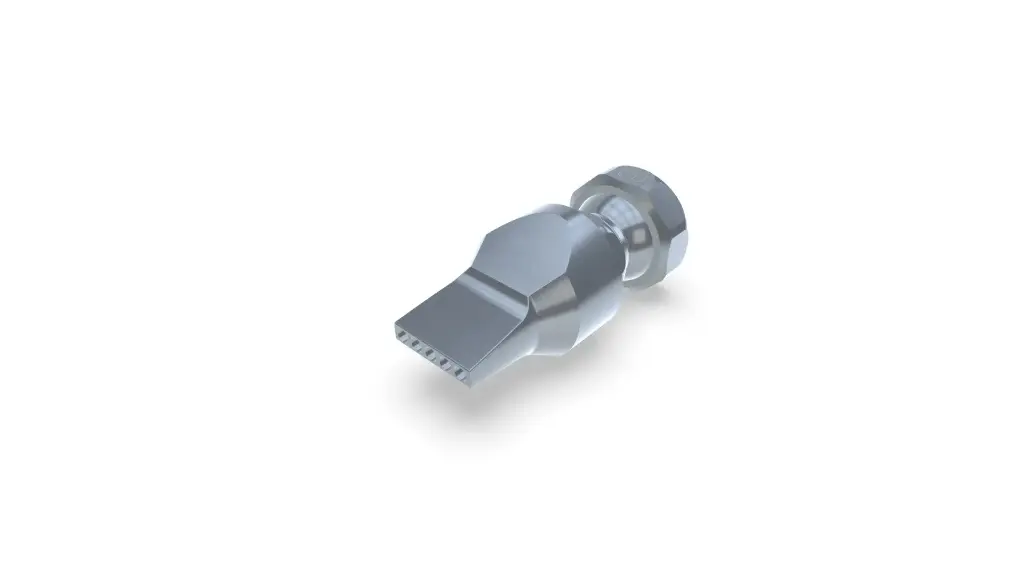 Boquilla con orificio recto de 5xØ3 mm