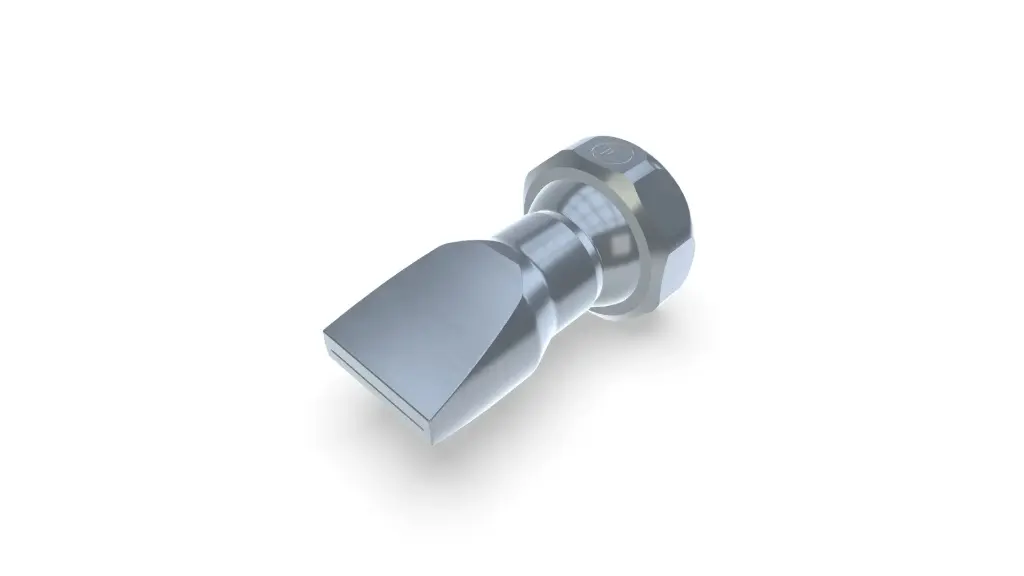Flat nozzle broadly with slit 18x0,4mm straight jet