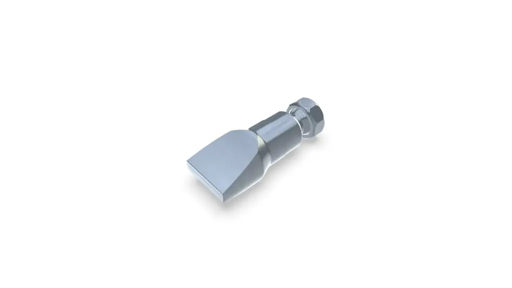 Boquilla plana ancha con ranura de 18x0,4mm chorro recto