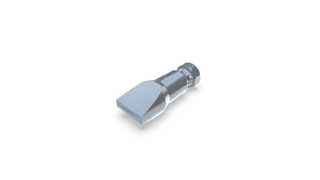 Boquilla plana ancha con ranura de 18x1,0mm chorro recto
