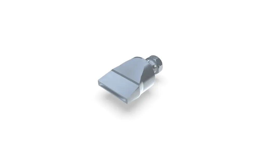 Boquilla plana ancha con ranura de 28x2,5mm chorro recto 