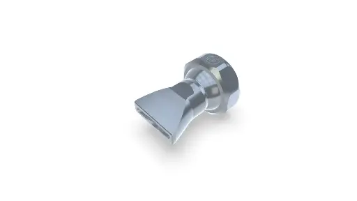 [2-DU-SL-25-SS] Flat nozzle broadly with slit 20x2,5mm  scattered beam
